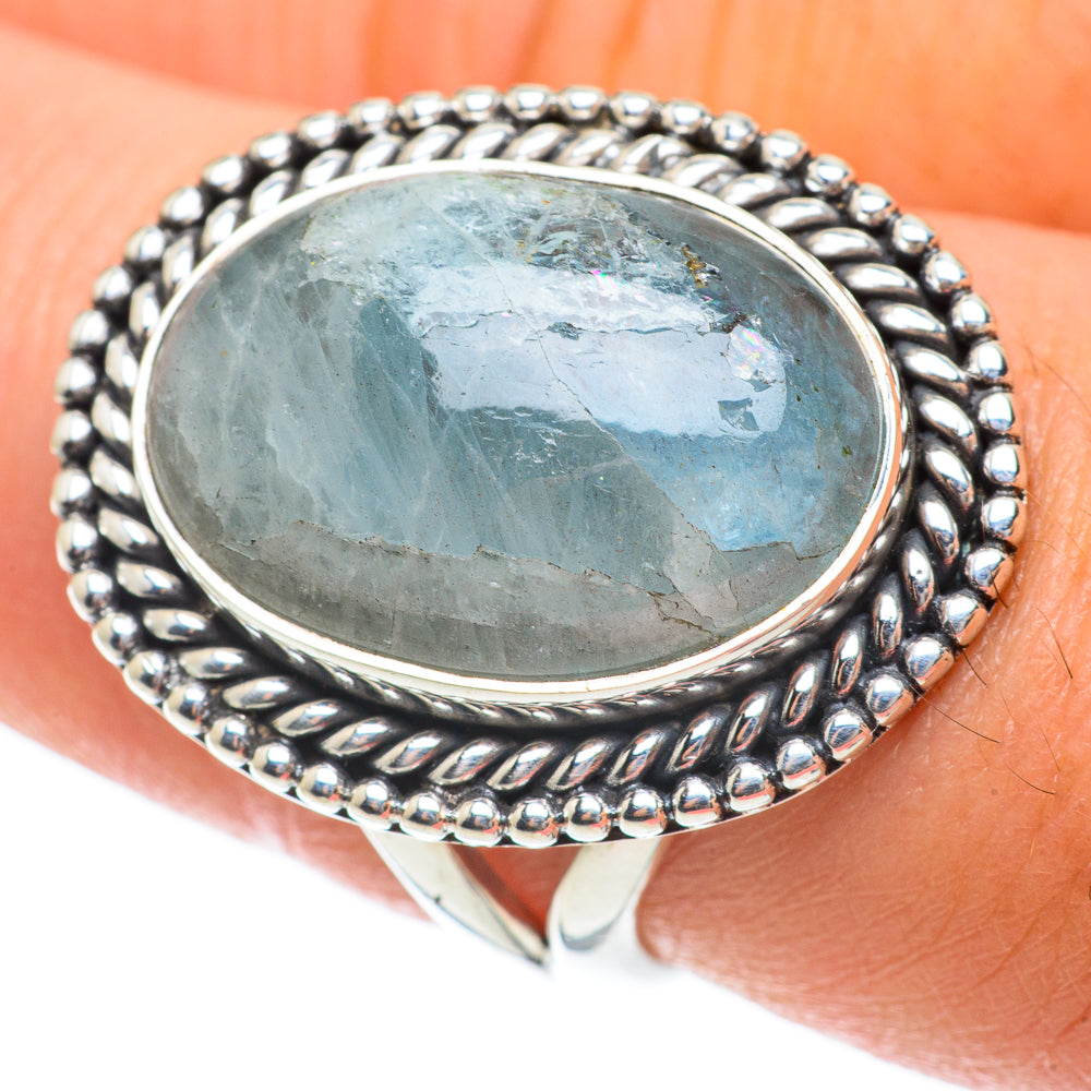 Aquamarine Rings handcrafted by Ana Silver Co - RING63615