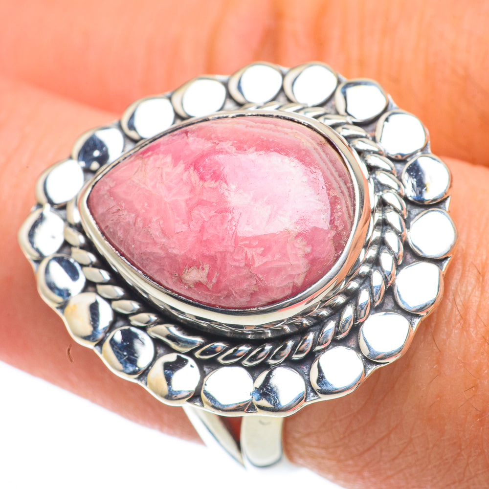 Rhodochrosite Rings handcrafted by Ana Silver Co - RING63624