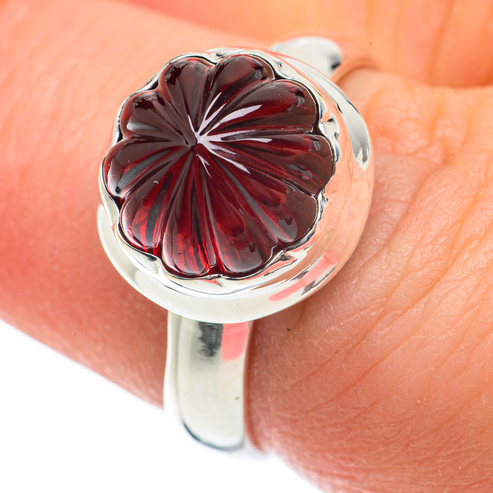 Garnet Rings handcrafted by Ana Silver Co - RING63625