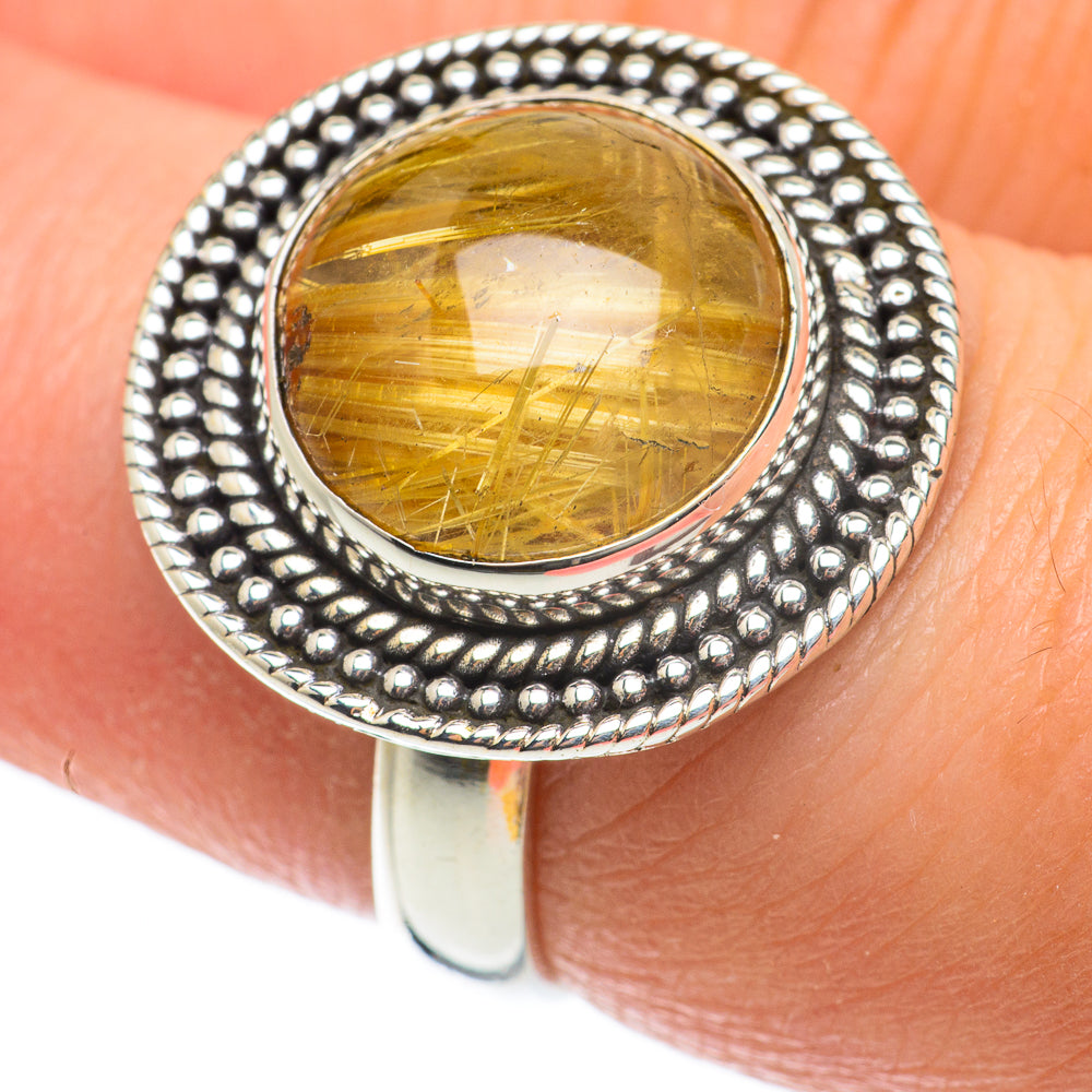 Rutilated Quartz Rings handcrafted by Ana Silver Co - RING63629