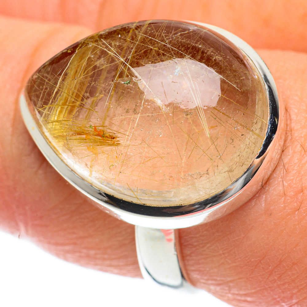 Rutilated Quartz Rings handcrafted by Ana Silver Co - RING63630