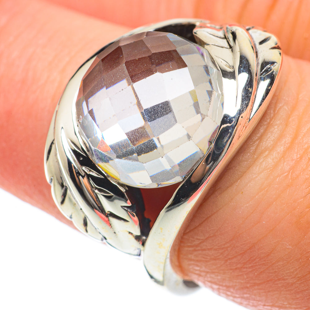 White Quartz Rings handcrafted by Ana Silver Co - RING63633