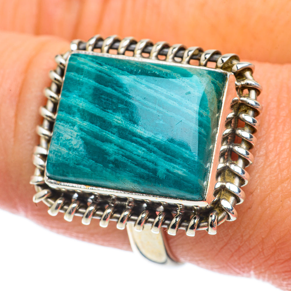 Amazonite Rings handcrafted by Ana Silver Co - RING63645