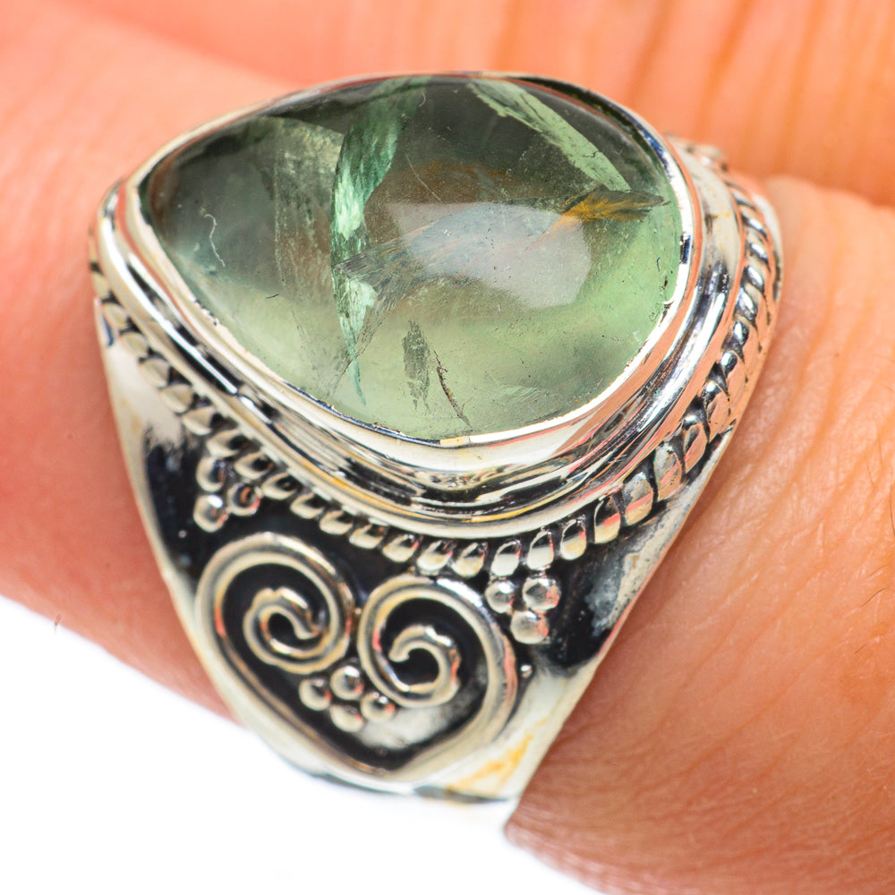 Green Fluorite Rings handcrafted by Ana Silver Co - RING63646