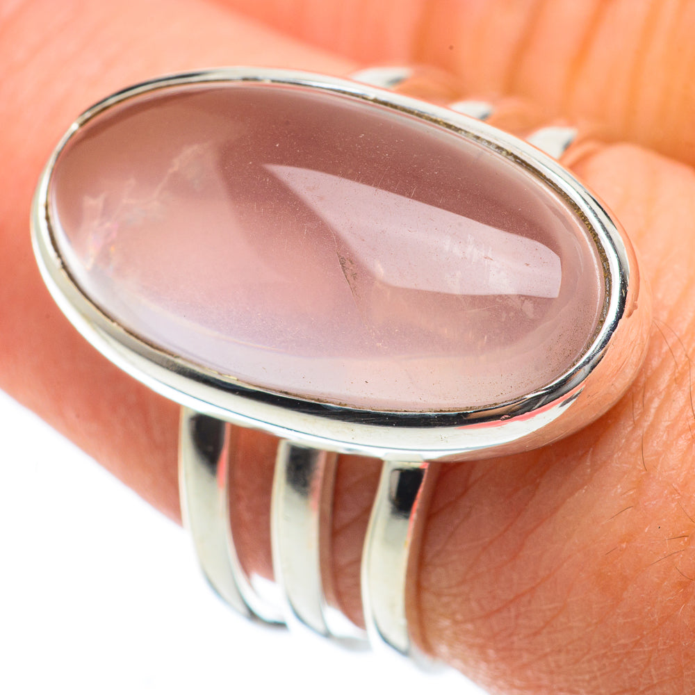 Rose Quartz Rings handcrafted by Ana Silver Co - RING63651