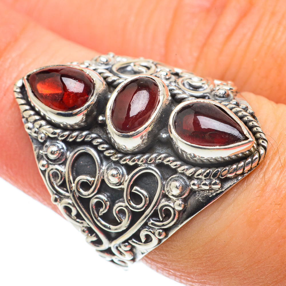 Garnet Rings handcrafted by Ana Silver Co - RING63654
