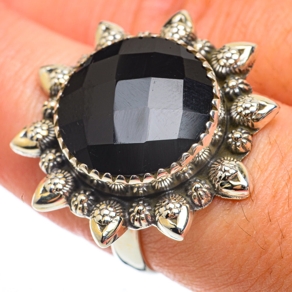 Black Onyx Rings handcrafted by Ana Silver Co - RING63659