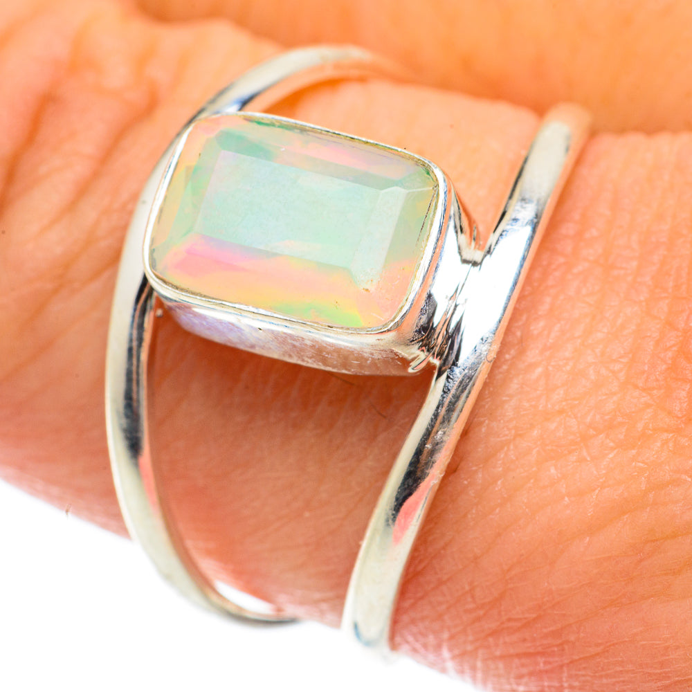 Ethiopian Opal Rings handcrafted by Ana Silver Co - RING63664