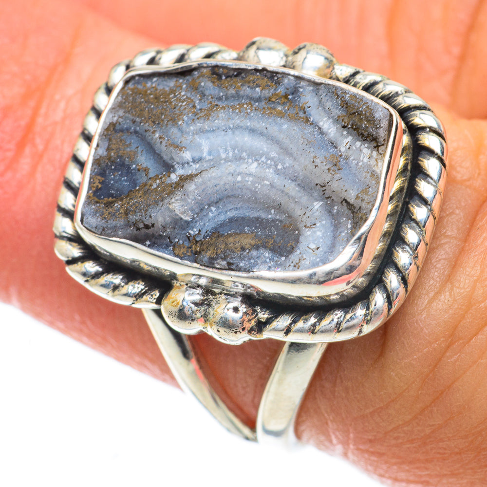 Desert Druzy Rings handcrafted by Ana Silver Co - RING63665