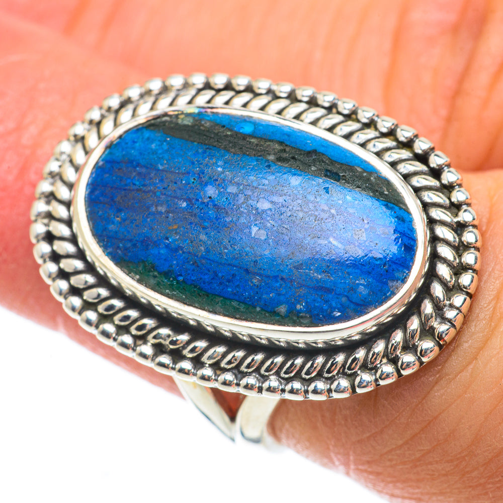Rainbow Calsilica Rings handcrafted by Ana Silver Co - RING63670