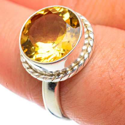 Citrine Rings handcrafted by Ana Silver Co - RING63676