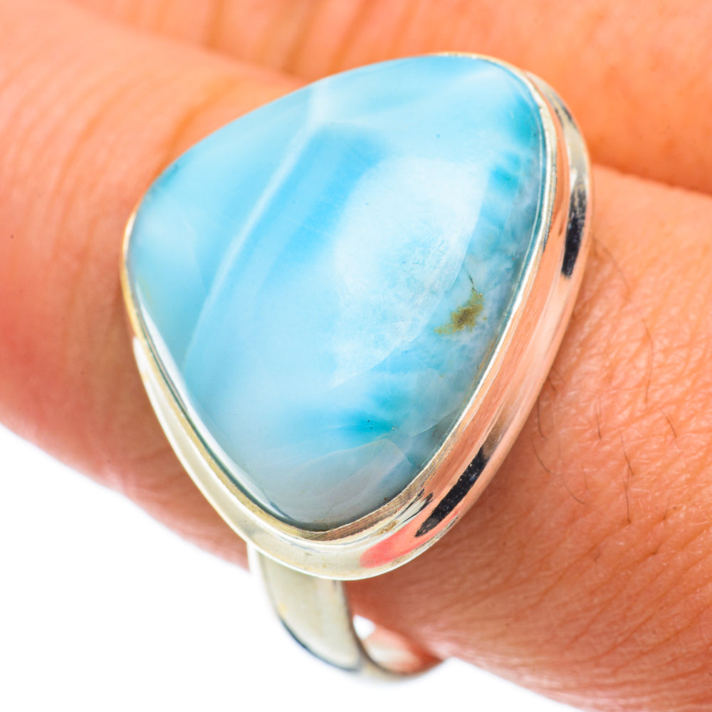 Larimar Rings handcrafted by Ana Silver Co - RING63696