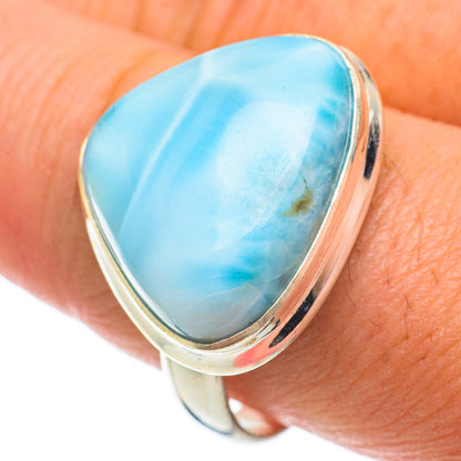 Larimar Rings handcrafted by Ana Silver Co - RING63696