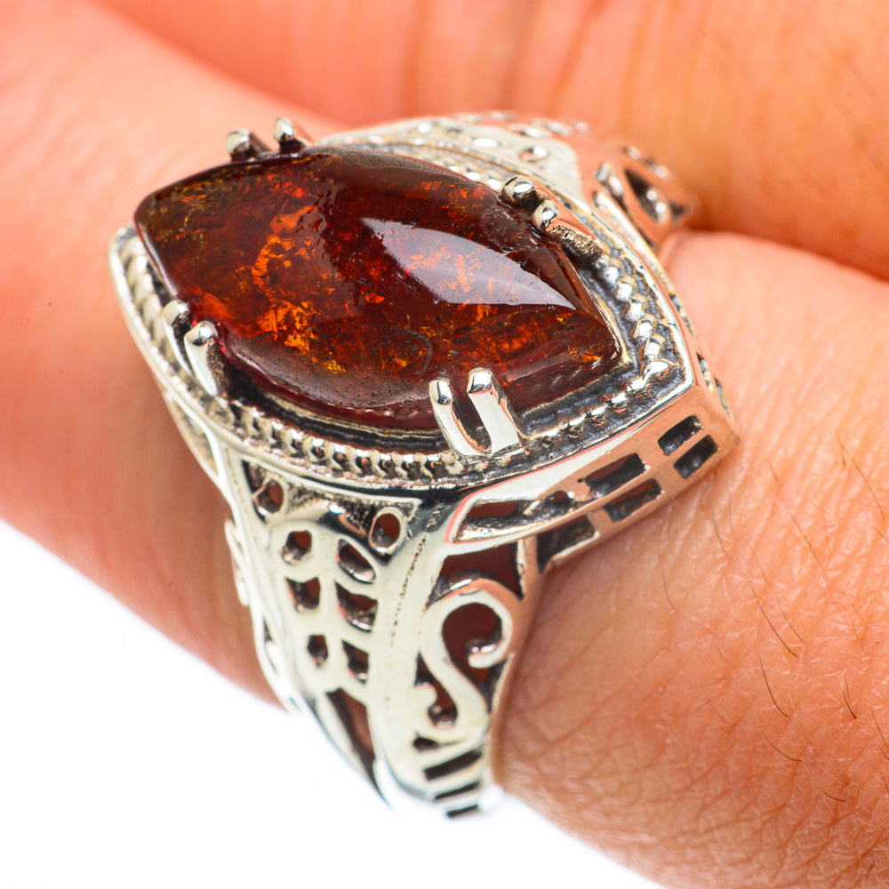 Baltic Amber Rings handcrafted by Ana Silver Co - RING63702