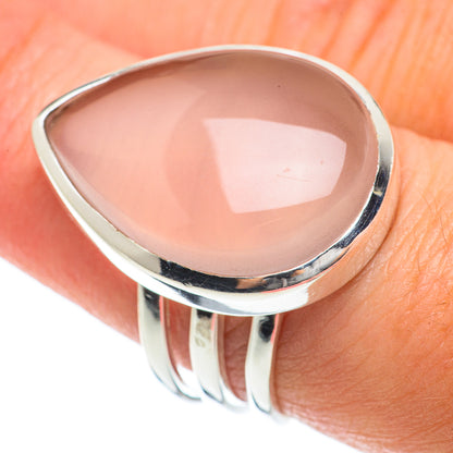 Rose Quartz Rings handcrafted by Ana Silver Co - RING63704