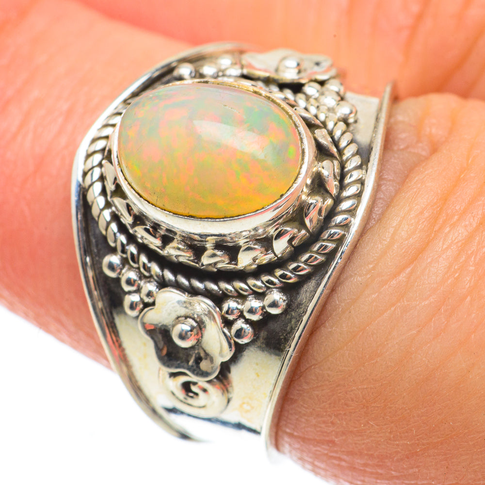 Ethiopian Opal Rings handcrafted by Ana Silver Co - RING63713