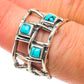 Tibetan Turquoise Rings handcrafted by Ana Silver Co - RING63715