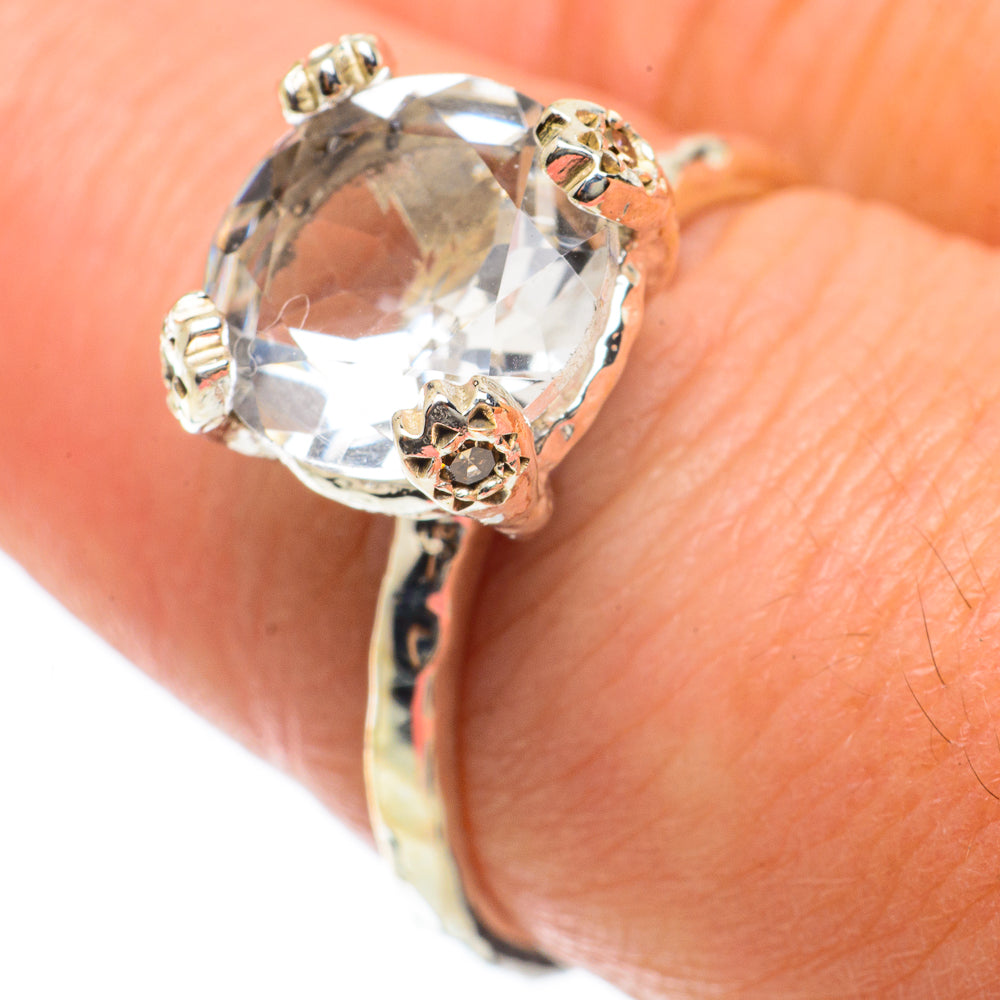 White Quartz Rings handcrafted by Ana Silver Co - RING63731
