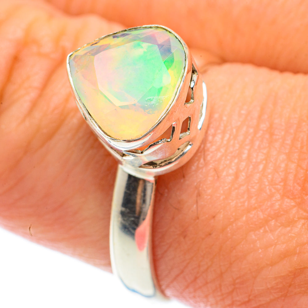 Ethiopian Opal Rings handcrafted by Ana Silver Co - RING63734