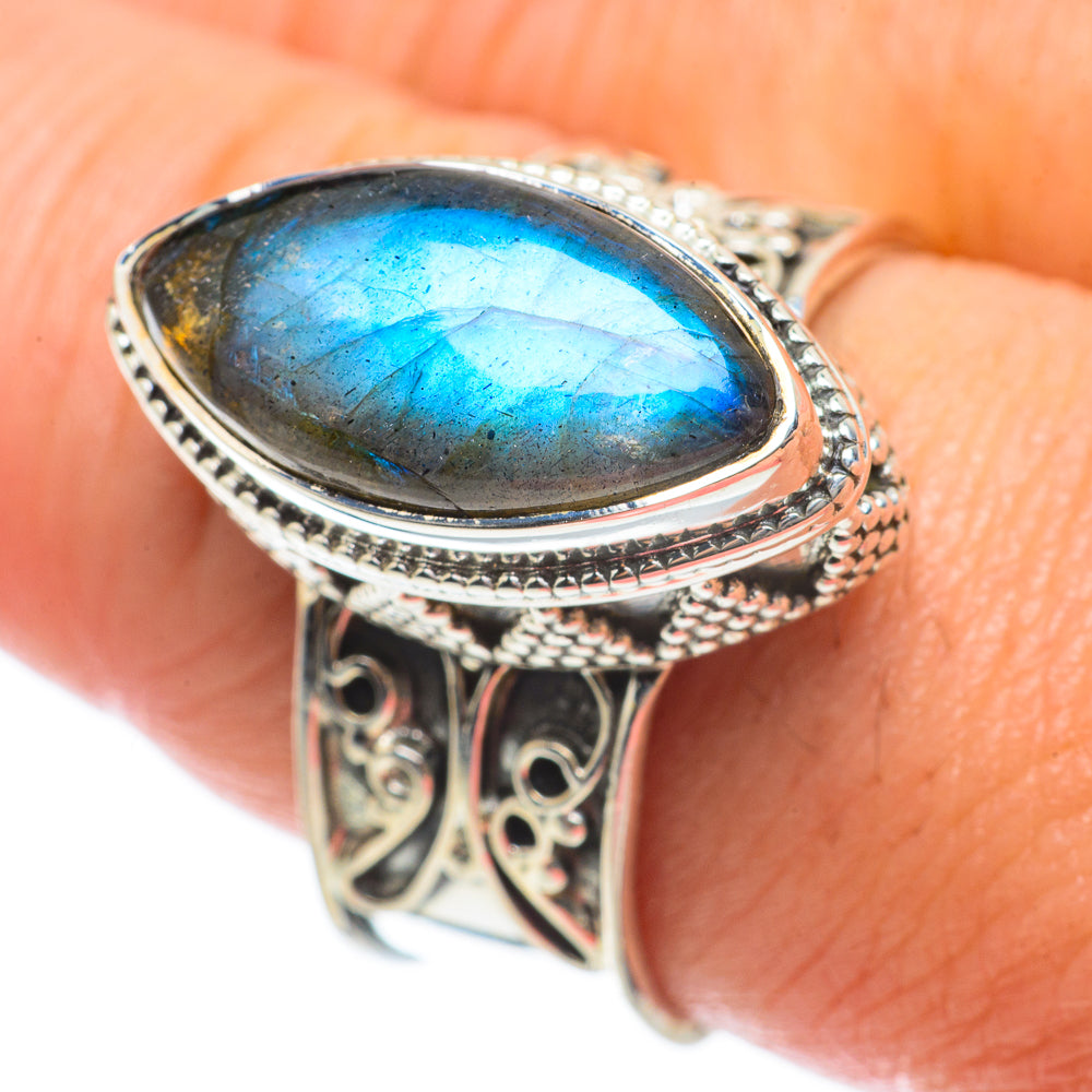 Labradorite Rings handcrafted by Ana Silver Co - RING63735