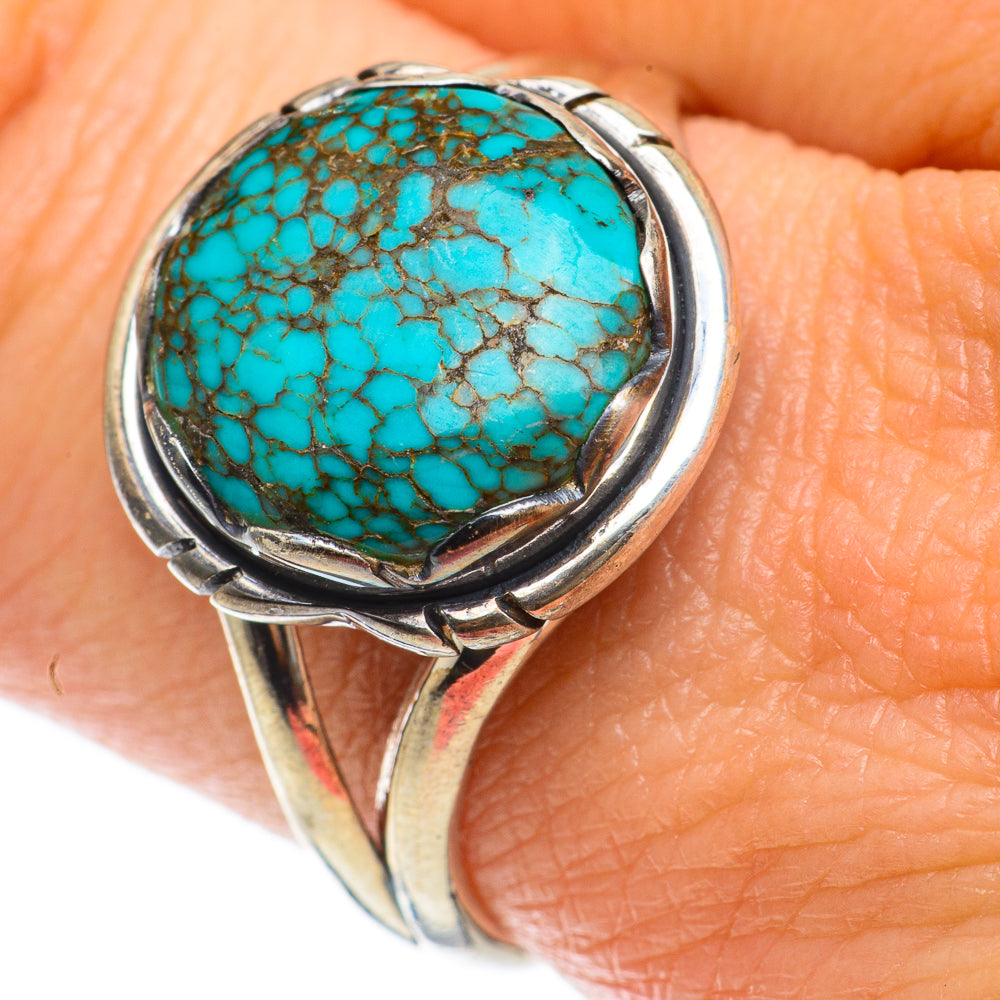 Tibetan Turquoise Rings handcrafted by Ana Silver Co - RING63736