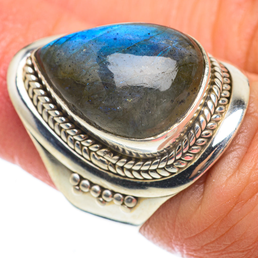 Labradorite Rings handcrafted by Ana Silver Co - RING63740
