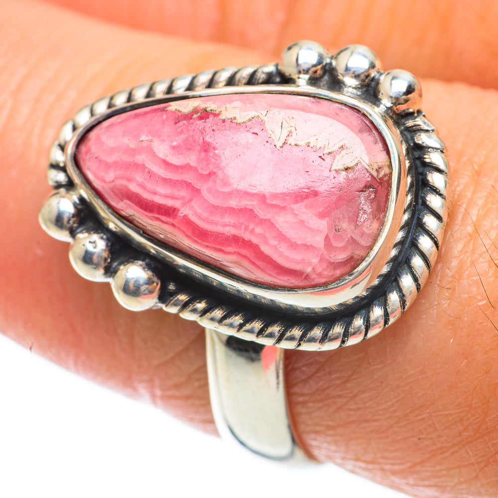 Rhodochrosite Rings handcrafted by Ana Silver Co - RING63747
