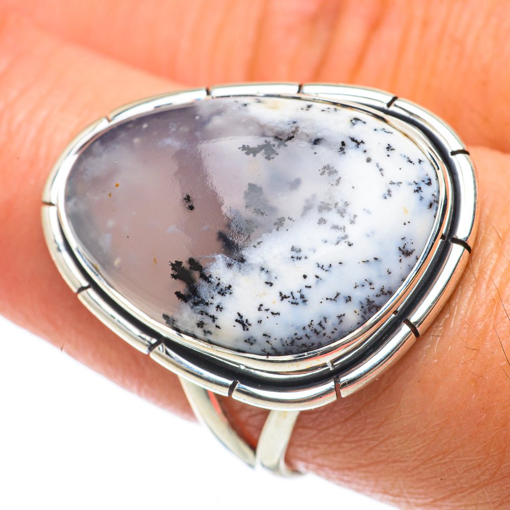 Dendritic Opal Rings handcrafted by Ana Silver Co - RING63753
