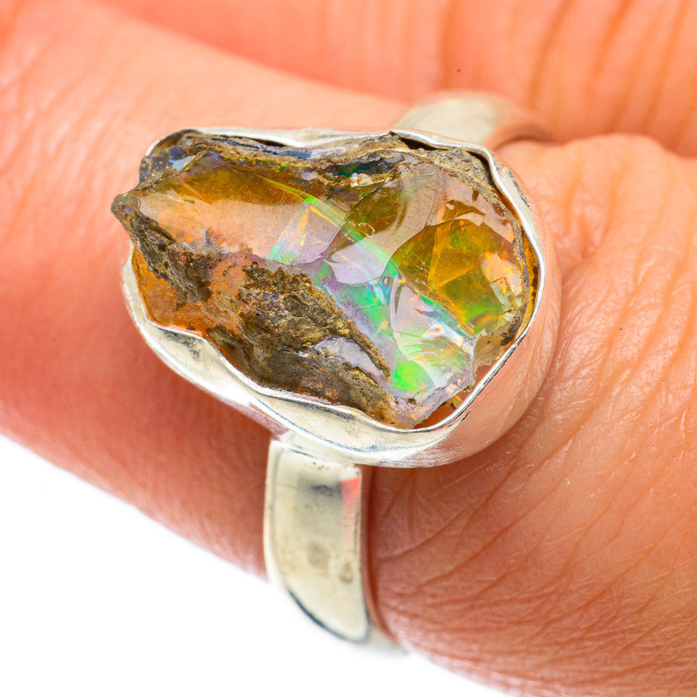 Ethiopian Opal Rings handcrafted by Ana Silver Co - RING63754