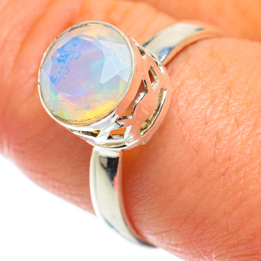 Ethiopian Opal Rings handcrafted by Ana Silver Co - RING63755