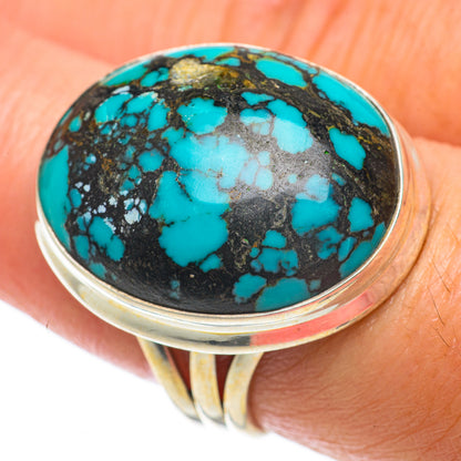 Tibetan Turquoise Rings handcrafted by Ana Silver Co - RING63757