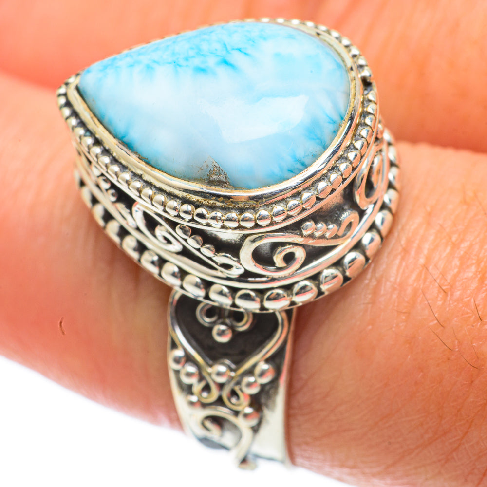 Larimar Rings handcrafted by Ana Silver Co - RING63759