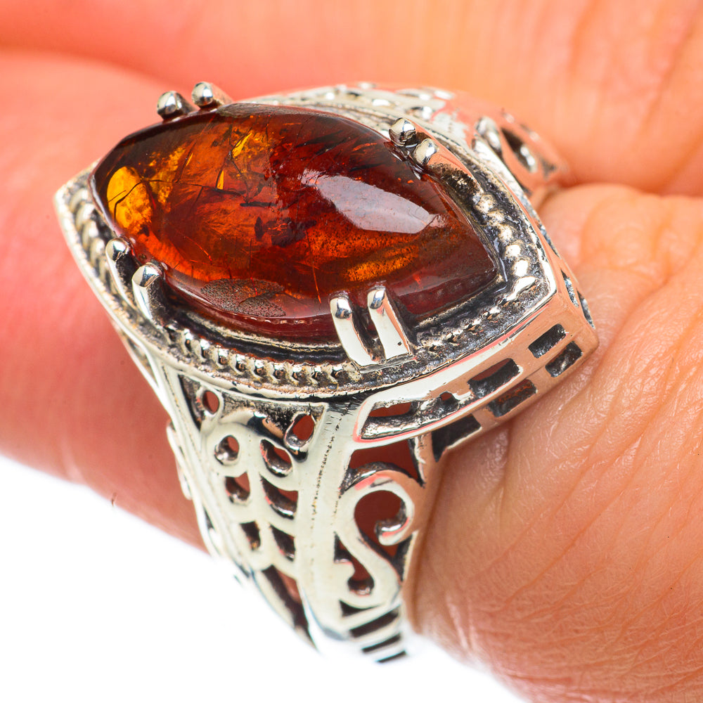 Baltic Amber Rings handcrafted by Ana Silver Co - RING63764