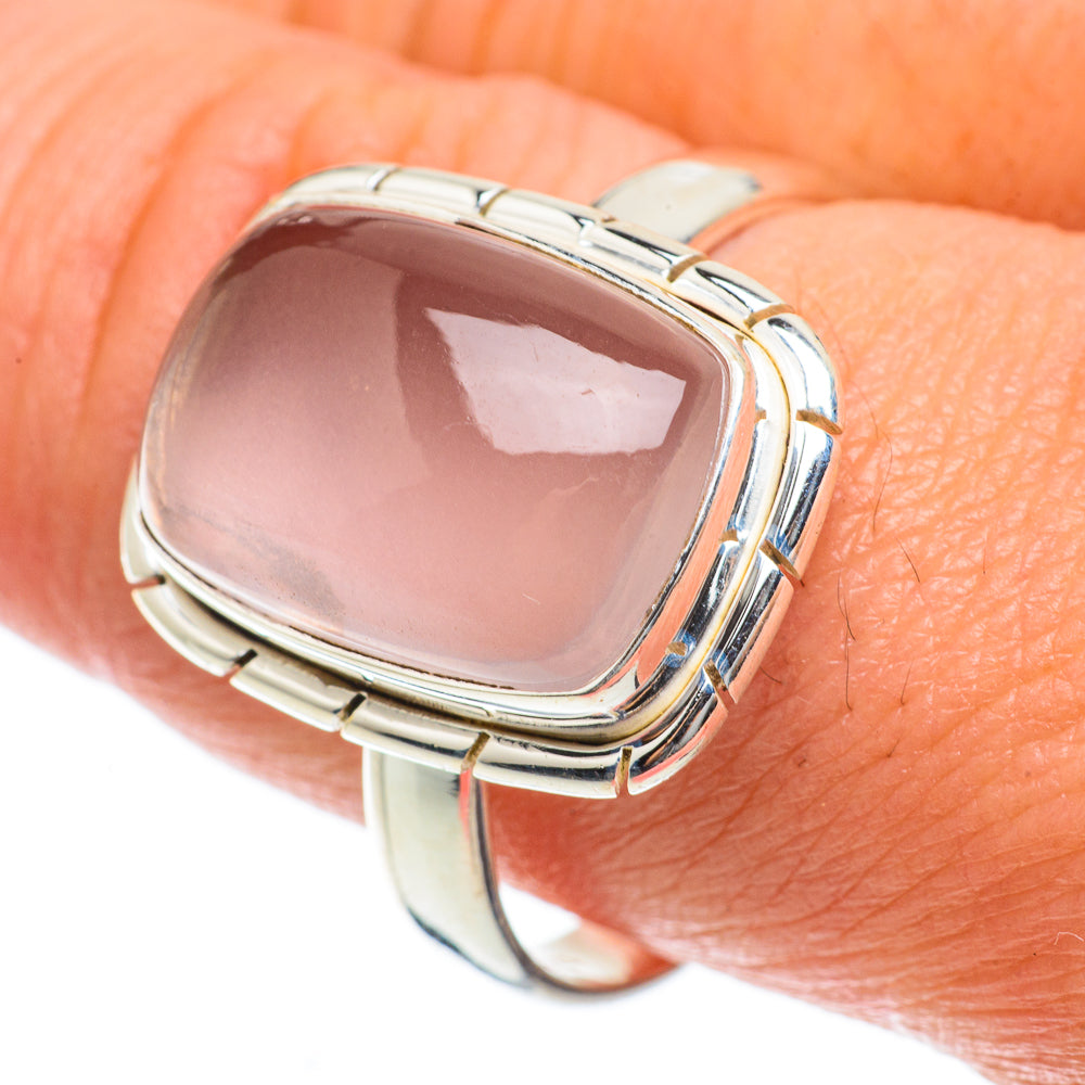 Rose Quartz Rings handcrafted by Ana Silver Co - RING63766