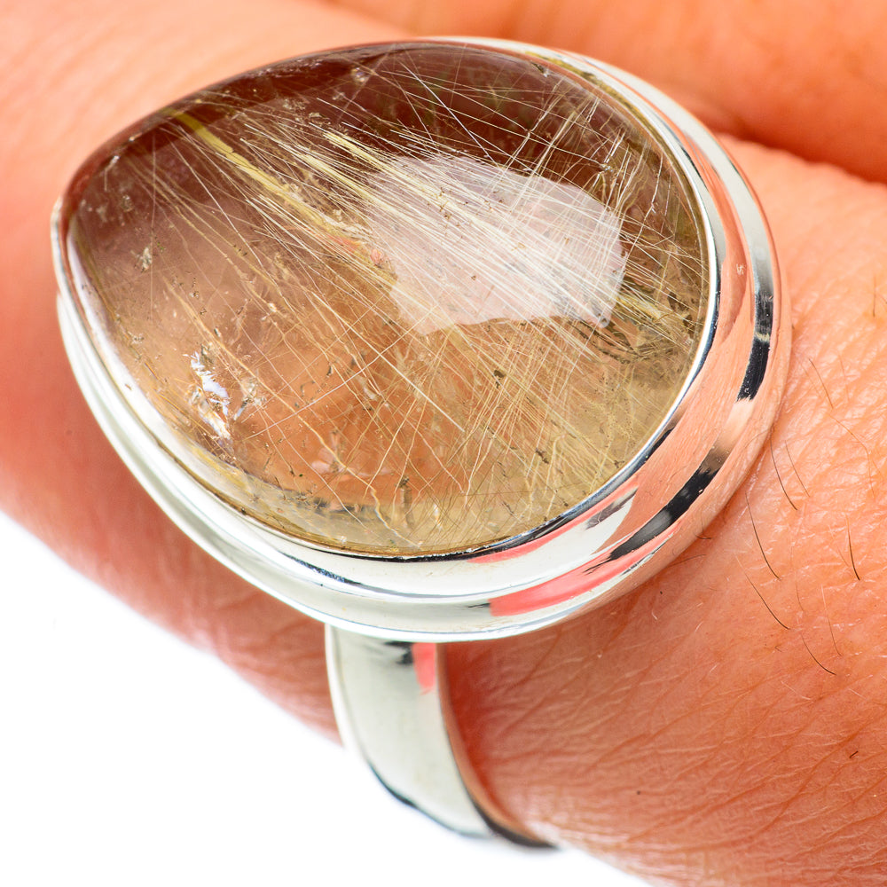Rutilated Quartz Rings handcrafted by Ana Silver Co - RING63768
