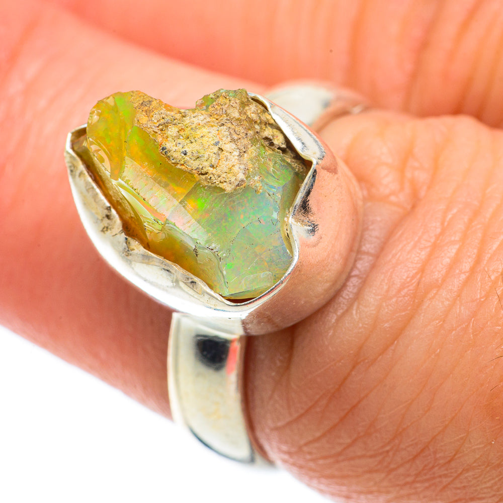 Ethiopian Opal Rings handcrafted by Ana Silver Co - RING63773