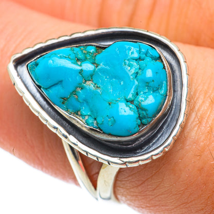 Tibetan Turquoise Rings handcrafted by Ana Silver Co - RING63774
