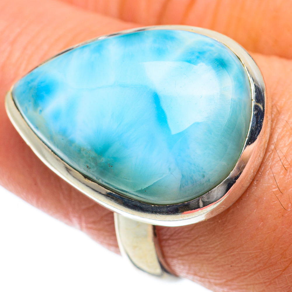 Larimar Rings handcrafted by Ana Silver Co - RING63776