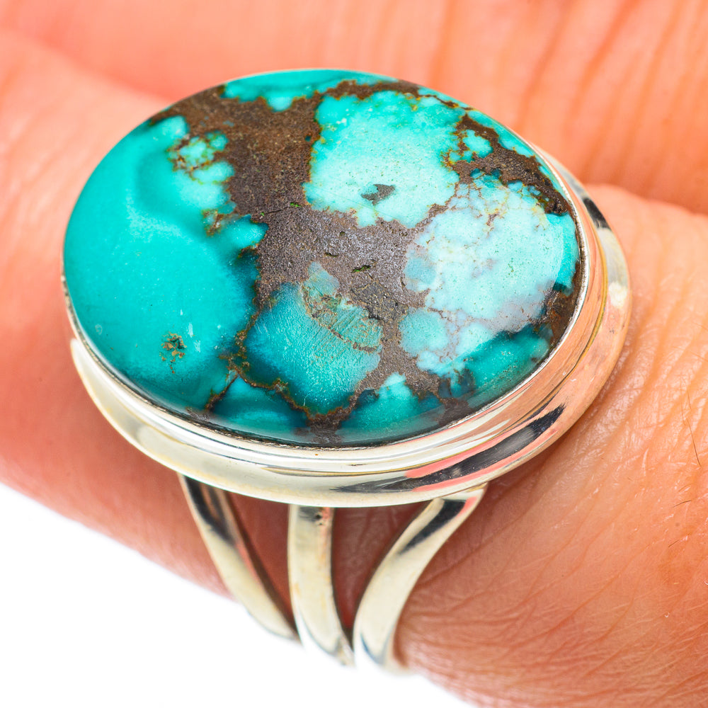 Tibetan Turquoise Rings handcrafted by Ana Silver Co - RING63778