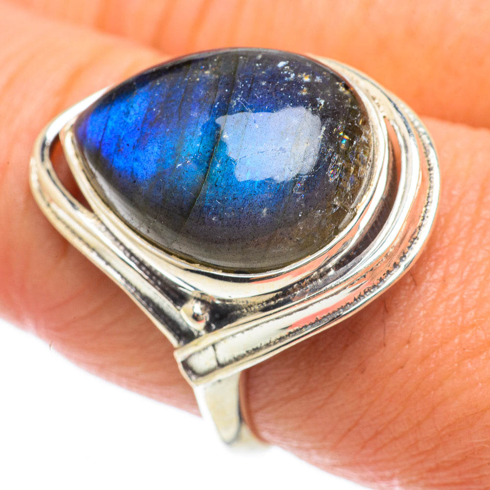 Labradorite Rings handcrafted by Ana Silver Co - RING63779