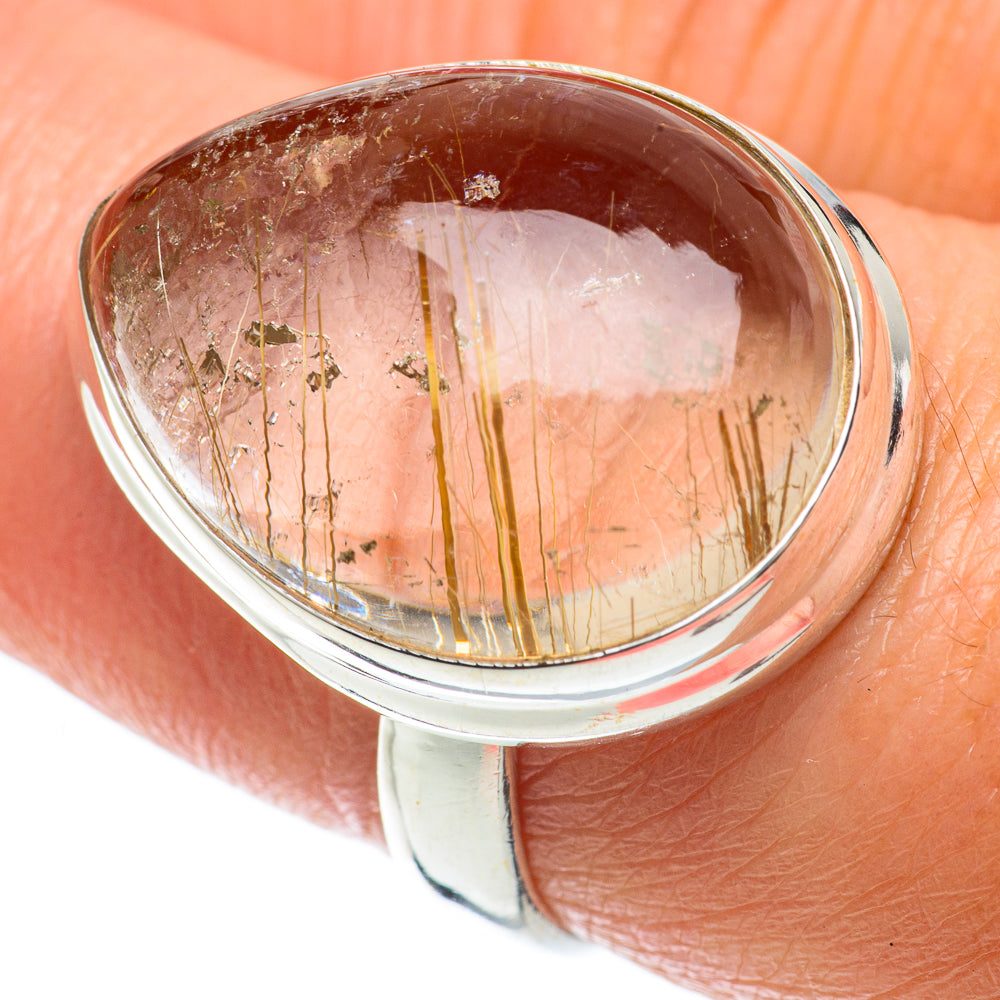 Rutilated Quartz Rings handcrafted by Ana Silver Co - RING63785