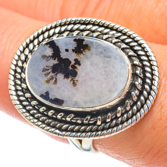 Scenic Dendritic Agate Rings handcrafted by Ana Silver Co - RING63786