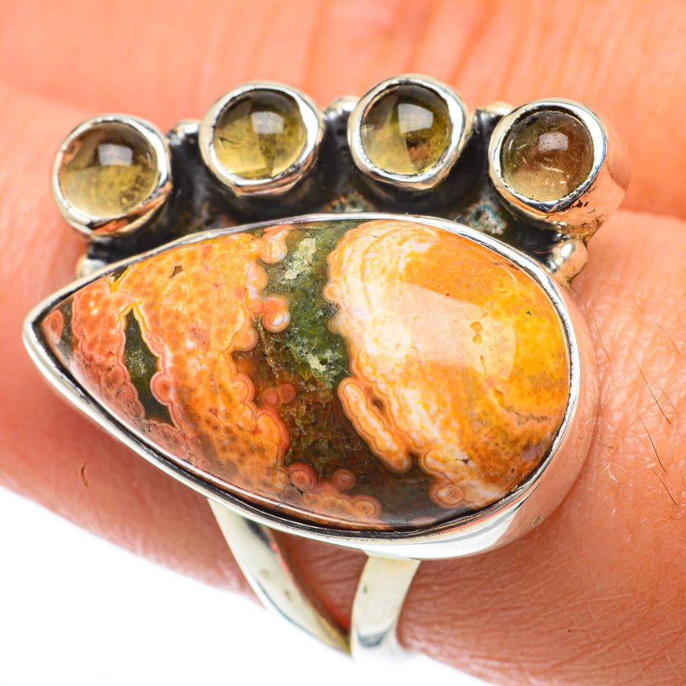Ocean Jasper Rings handcrafted by Ana Silver Co - RING63792