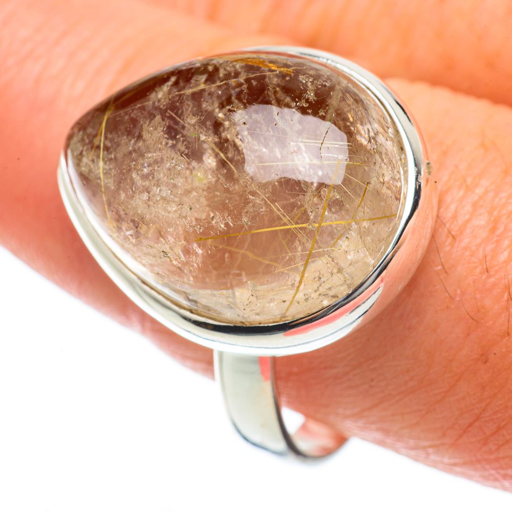 Rutilated Quartz Rings handcrafted by Ana Silver Co - RING63798