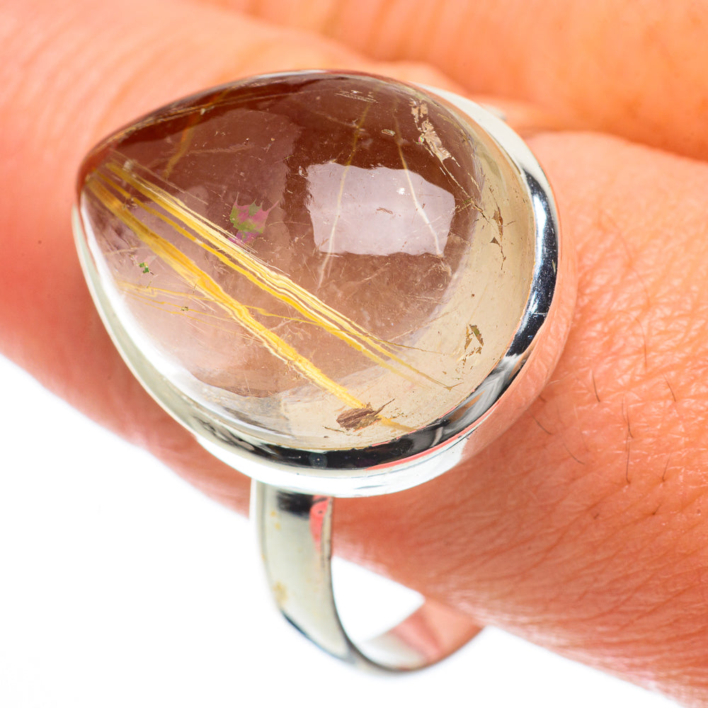 Rutilated Quartz Rings handcrafted by Ana Silver Co - RING63800