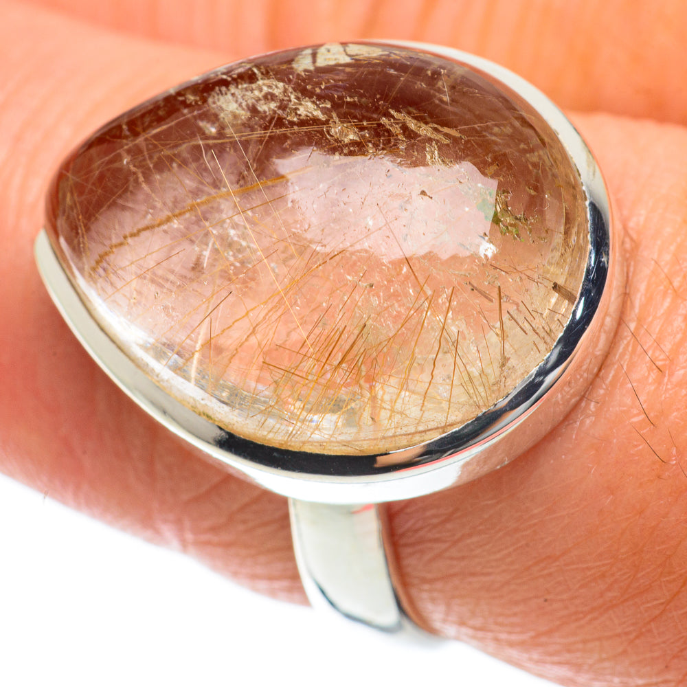 Rutilated Quartz Rings handcrafted by Ana Silver Co - RING63805