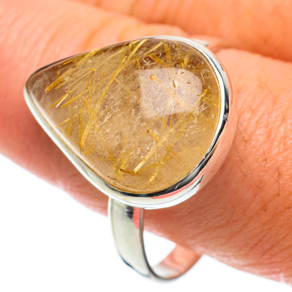 Rutilated Quartz Rings handcrafted by Ana Silver Co - RING63808
