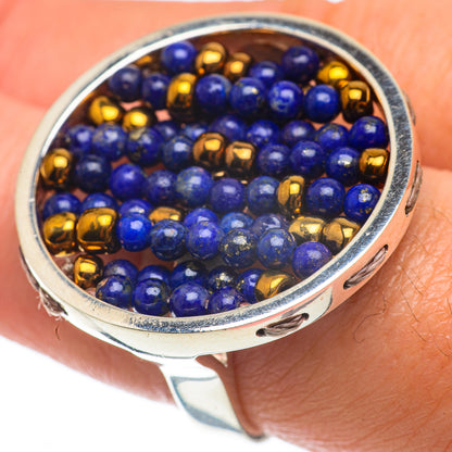Lapis Lazuli Rings handcrafted by Ana Silver Co - RING63813