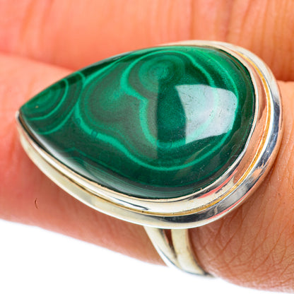 Malachite Rings handcrafted by Ana Silver Co - RING63819