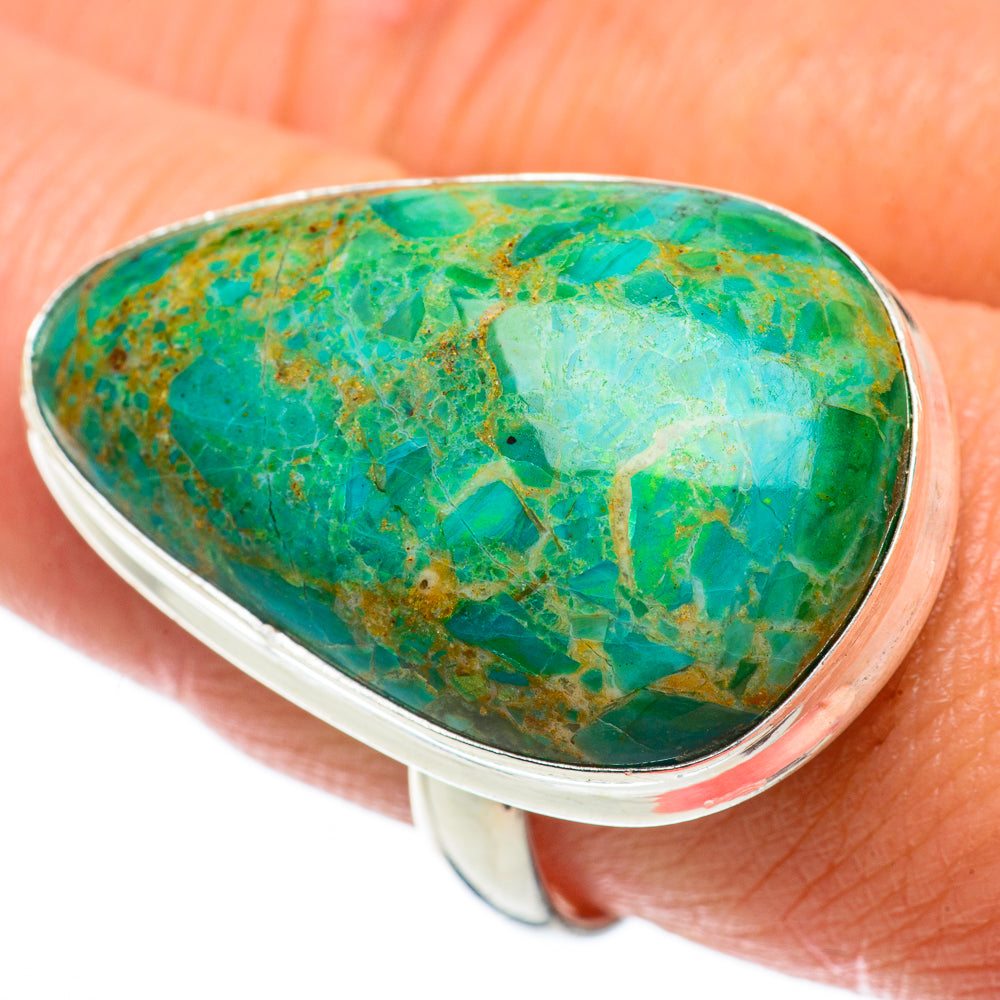 Chrysocolla Rings handcrafted by Ana Silver Co - RING63820
